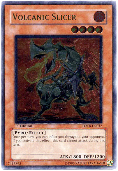 Volcanic Slicer [FOTB-EN012] Ultimate Rare 