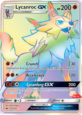 Lycanroc GX (155/147) [Sun &amp; Moon: Burning Shadows] 