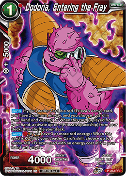 Dodoria, Entering the Fray (Unison Warrior Series Boost Tournament Pack Vol. 7) (P-363) [Tournament Promotion Cards] 
