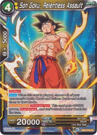 Son Goku, Relentless Assault (DB3-079) [Giant Force] 