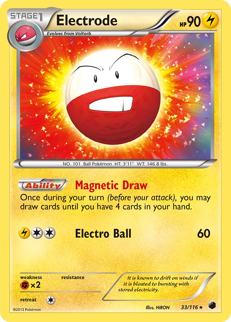 Electrode (33/116) (Theme Deck Exclusive) [Black &amp; White: Plasma Freeze] 
