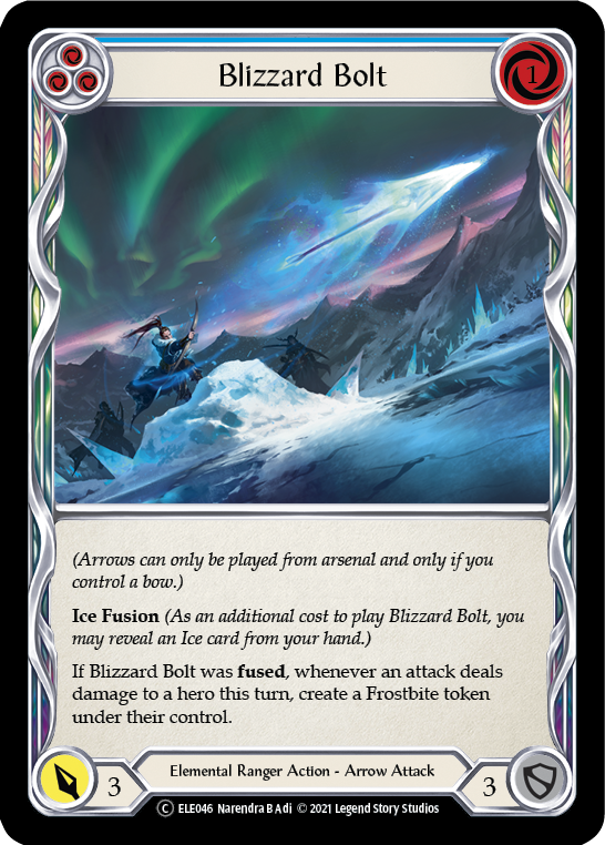 Blizzard Bolt (Blue) [U-ELE046] (Tales of Aria Unlimited) Unlimited Normal 