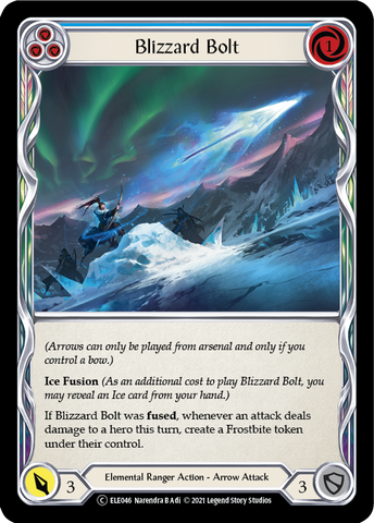 Blizzard Bolt (Blue) [U-ELE046] (Tales of Aria Unlimited) Unlimited Normal 