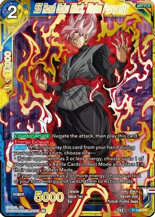 SS Rose Goku Black, Divine Prosperity (Gold Stamped) (P-206) [Mythic Booster] 