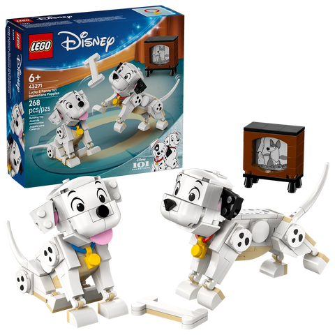 LEGO® Disney Lucky &amp; Penny 101 Dalmatians Puppies Set 43271