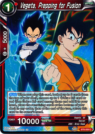 Vegeta, Prepping for Fusion (BT6-009) [Destroyer Kings] 