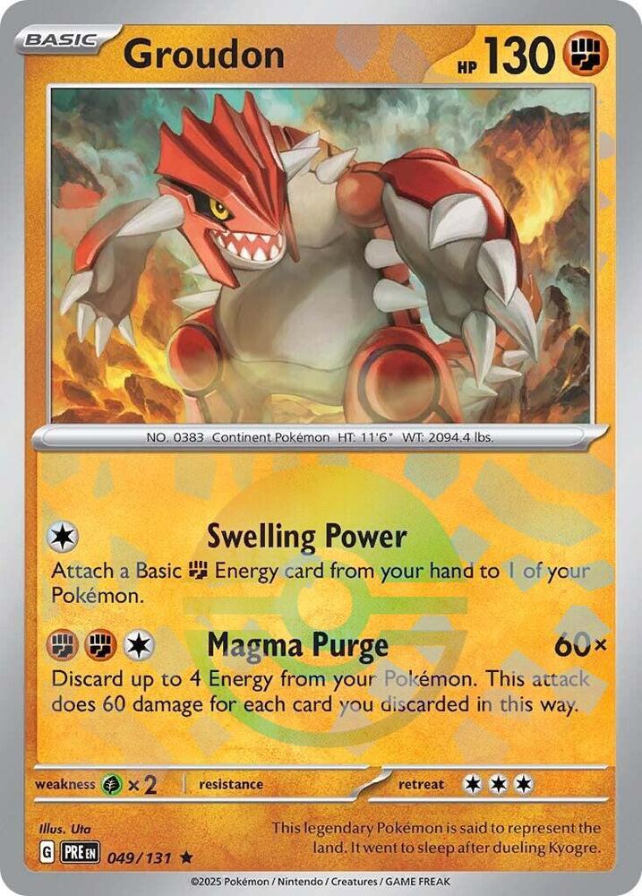 Groudon (049/131) (Poke Ball Pattern) [Scarlet &amp; Violet: Prismatic Evolutions] 