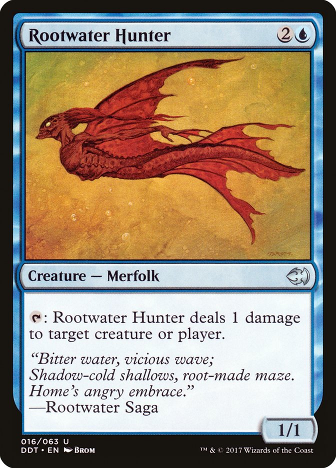 Rootwater Hunter [Duel Decks: Merfolk vs. Goblins] 
