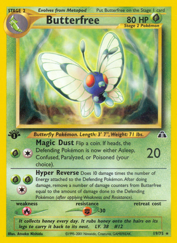 Butterfree (19/75) [Neo Discovery 1st Edition] 
