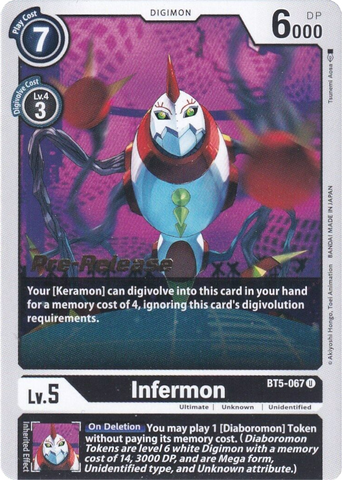 Infermon [BT5-067] [Battle of Omni Pre-Release Promos] 