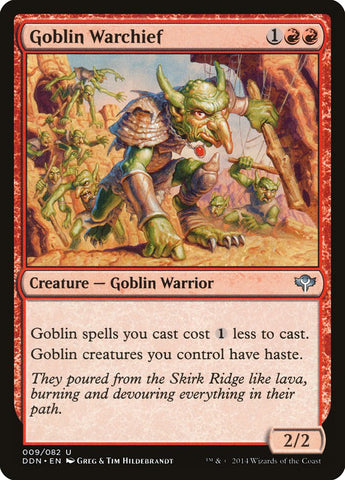 Goblin Warchief [Duel Decks: Speed ​​vs. Cunning] 