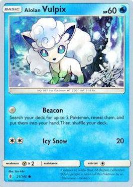 Alolan Vulpix (21/145) (Ice Path FTW - Zachary Bokhari) [World Championships 2017] 