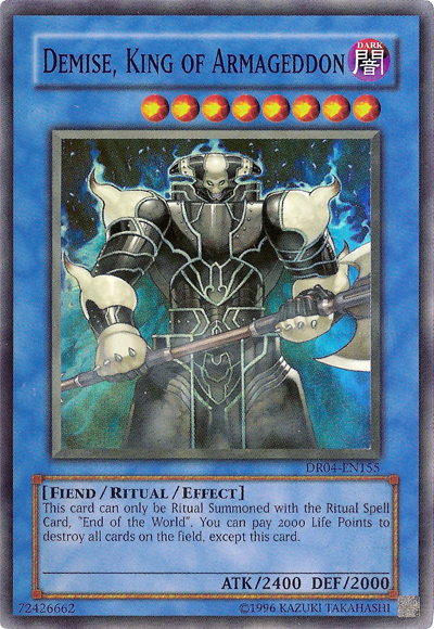 Demise, King of Armageddon [DR04-EN155] Super Rare 