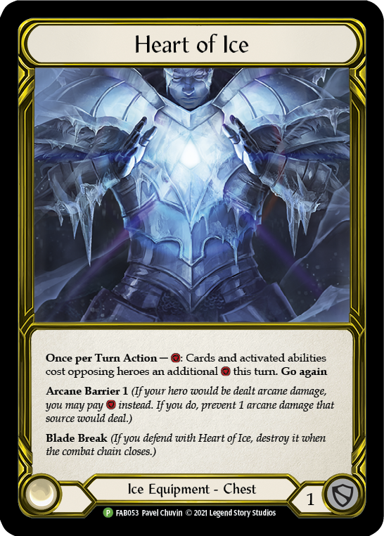 Heart of Ice (Golden) [FAB053] (Promo) Cold Foil 