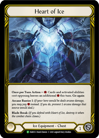 Heart of Ice (Golden) [FAB053] (Promo) Cold Foil 