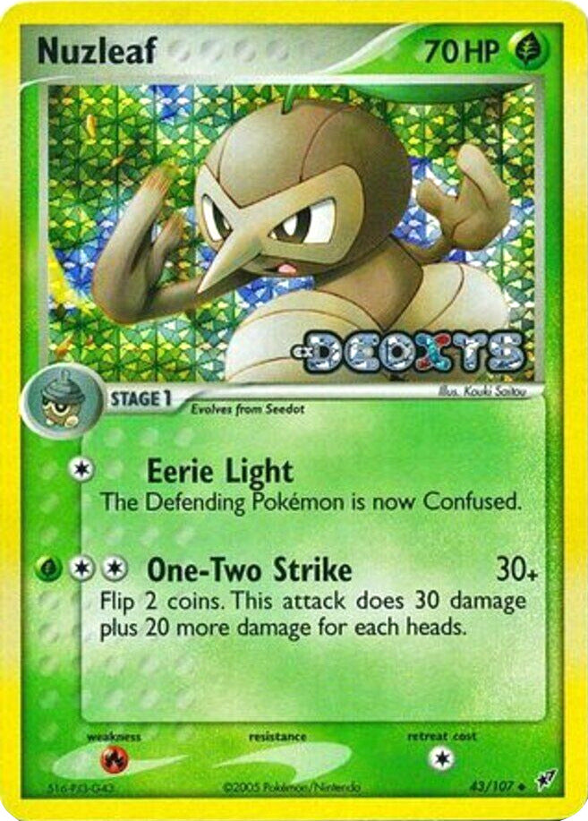 Nuzleaf (43/107) (Stamped) [EX: Deoxys] 