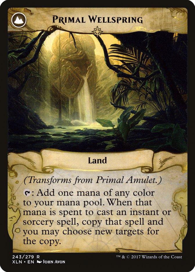 Primal Amulet // Primal Wellspring [Ixalan] 