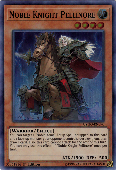 Noble Knight Pellinore [CYHO-EN090] Super Rare 
