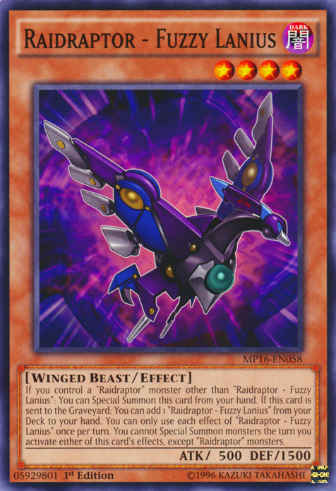 Raidraptor - Fuzzy Lanius [MP16-EN058] Common 