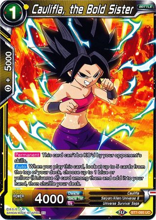 Caulifla, the Bold Sister (BT7-085) [Assault of the Saiyans] 