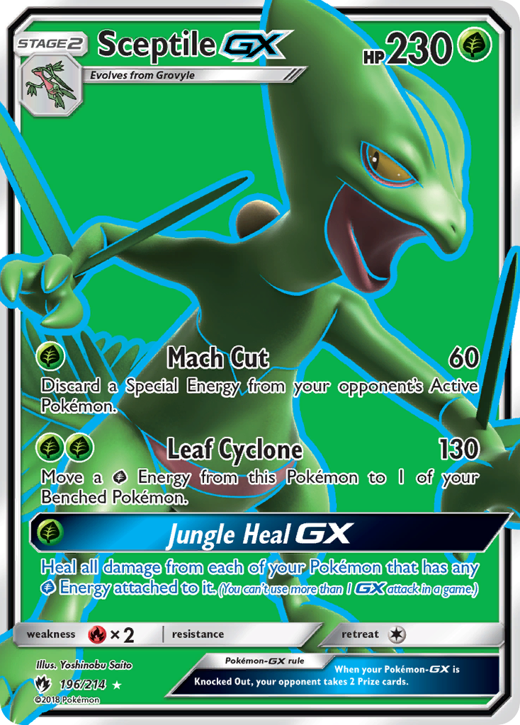 Sceptile GX (196/214) [Sun &amp; Moon: Lost Thunder] 