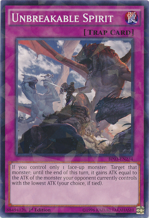 Unbreakable Spirit [BP03-EN234] Shatterfoil Rare 