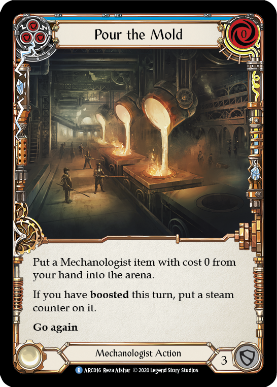 Pour the Mold (Blue) [U-ARC016] (Arcane Rising Unlimited) Unlimited Rainbow Foil 