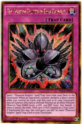 The Phantom Knights of Dark Gauntlets [PGL3-EN016] Gold Secret Rare 