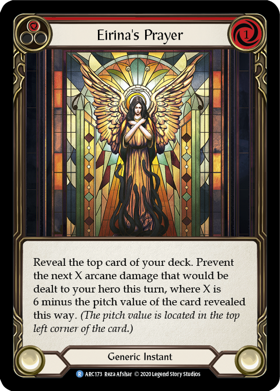 Eirina's Prayer (Red) [U-ARC173] (Arcane Rising Unlimited) Unlimited Rainbow Foil 