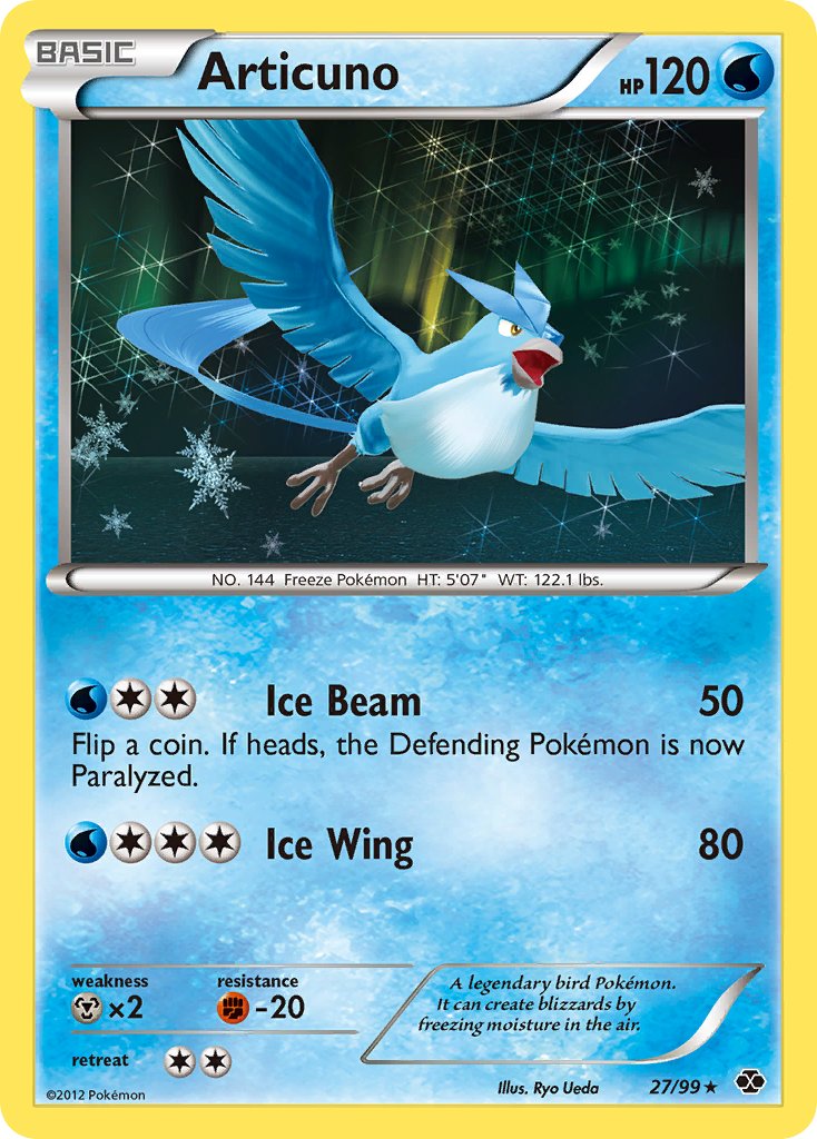 Articuno (27/99) (Blister Exclusive) [Black &amp; White: Next Destinies] 