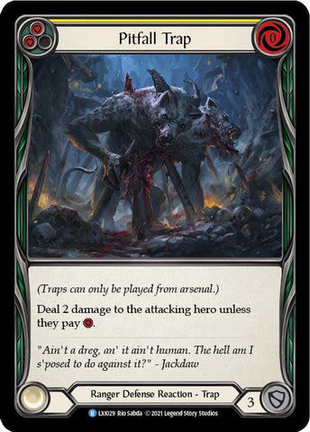 Pitfall Trap (Yellow) [LXI029] (Tales of Aria Lexi Blitz Deck) 1st Edition Normal 