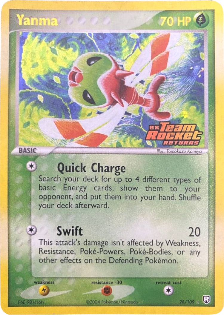 Yanma (28/109) (Stamped) [EX: Team Rocket Returns] 
