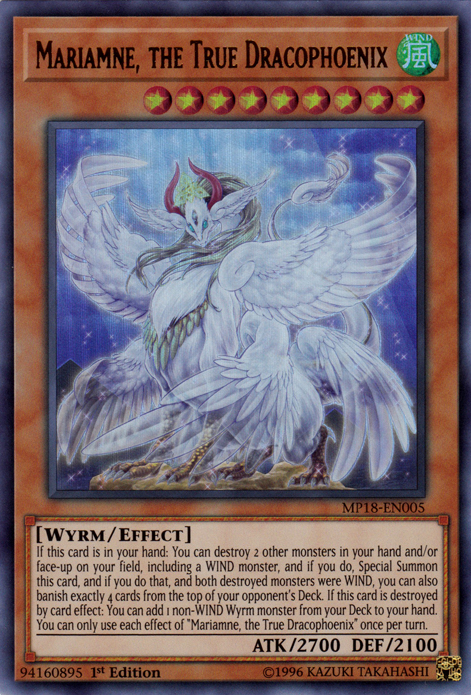 Mariamne, the True Dracophoenix [MP18-EN005] Ultra Rare 