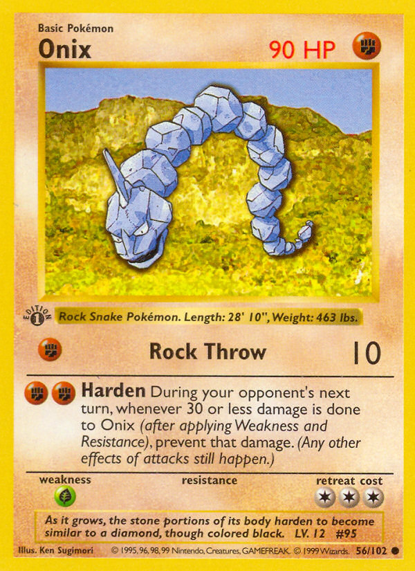 Onix (56/102) (Shadowless) [Base Set 1st Edition] 