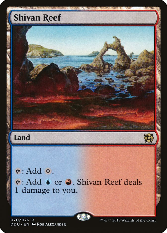 Shivan Reef [Duel Decks: Elves vs. Inventors] 