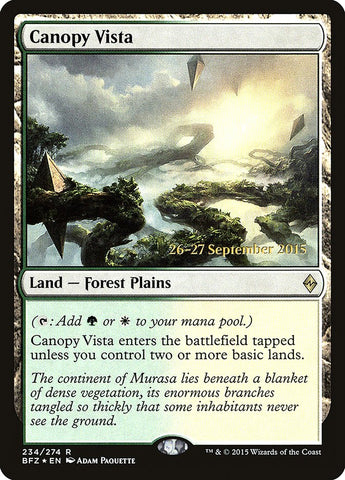 Canopy Vista [Battle for Zendikar Prerelease Promos] 