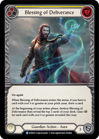 Blessing of Deliverance (Yellow) [U-WTR055] (Welcome to Rathe Unlimited) Unlimited Rainbow Foil 