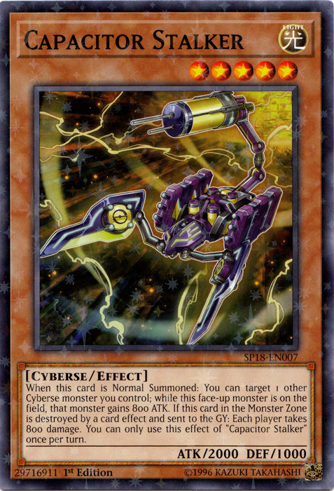 Capacitor Stalker [SP18-EN007] Starfoil Rare 