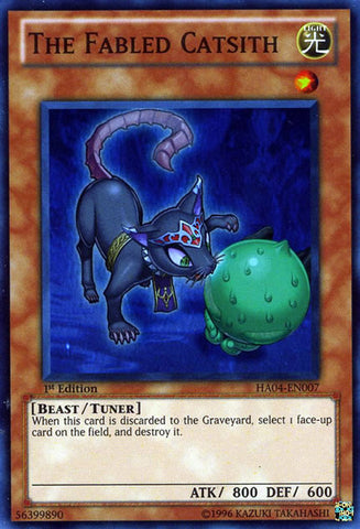 The Fabled Catsith [HA04-EN007] Super Rare 