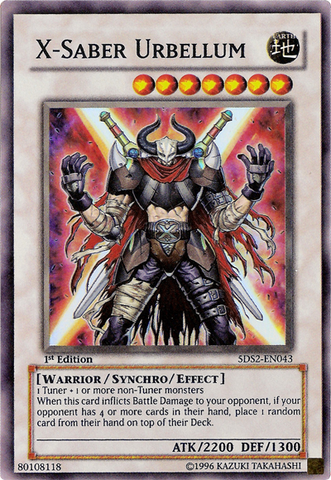 X-Saber Urbellum [5DS2-EN043] Super Rare 