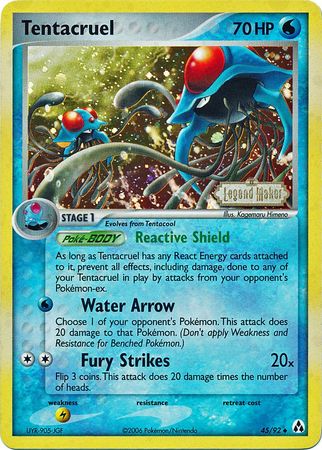 Tentacruel (45/92) (Stamped) [EX: Legend Maker] 