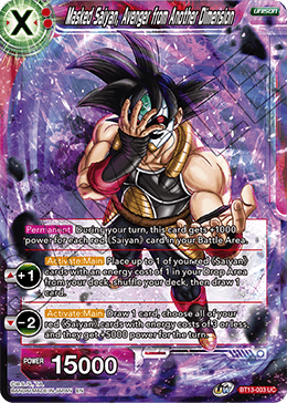 Masked Saiyan, Avenger from Another Dimension (Uncommon) (BT13-003) [Supreme Rivalry] 