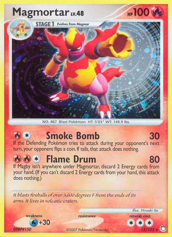 Magmortar (12/123) [Diamond &amp; Pearl: Mysterious Treasures] 