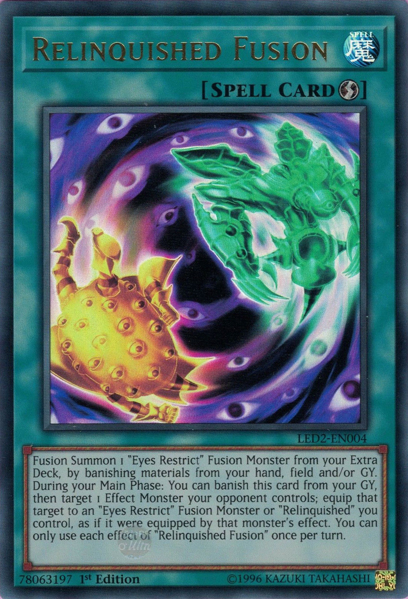 Relinquished Fusion [LED2-EN004] Ultra Rare 