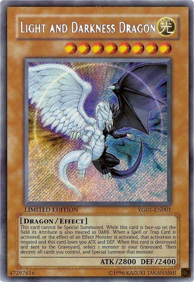 Light and Darkness Dragon [YG01-EN001] Secret Rare 
