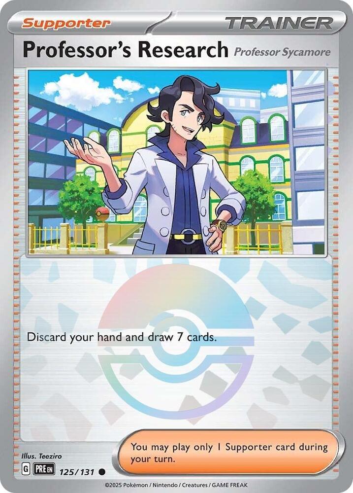 Professor's Research (125/131) [Professor Sycamore] (Poke Ball Pattern) [Scarlet &amp; Violet: Prismatic Evolutions] 