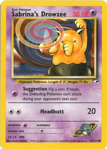 Sabrina's Drowzee (92/132) [Gym Heroes Unlimited] 