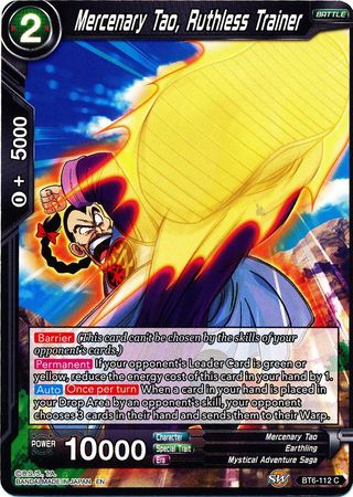 Mercenary Tao, Ruthless Trainer (BT6-112) [Destroyer Kings] 