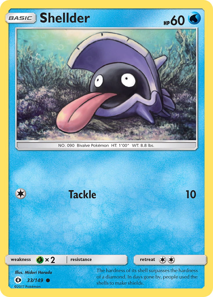Shellder (33/149) [Sun &amp; Moon: Base Set] 