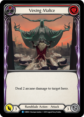 Vexing Malice (Red) [CHN026] (Monarch Chane Blitz Deck) 